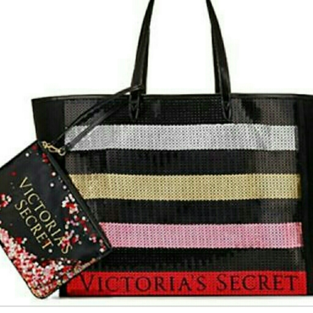Victoria's Secret sequin tote